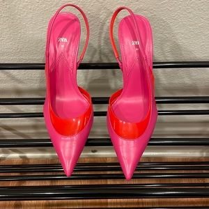 ZARA pink/red pumps size 39